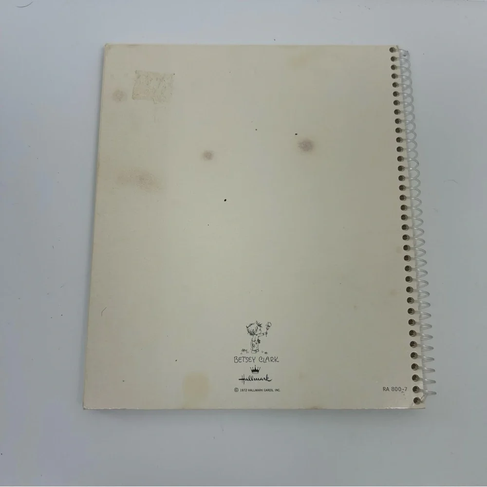 Vintage Hallmark 1972 Dear Babysitter book notebook instructions by Betsey Clark